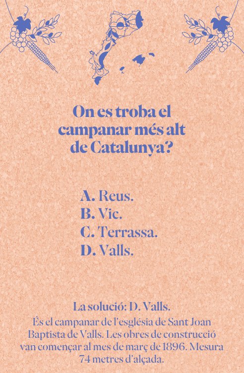 On es troba el campanar més alt de Catalunya? Solució: a Valls